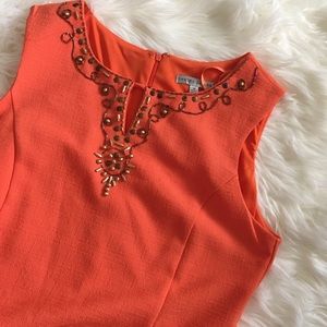 Vintage Sandra Darren beaded dress